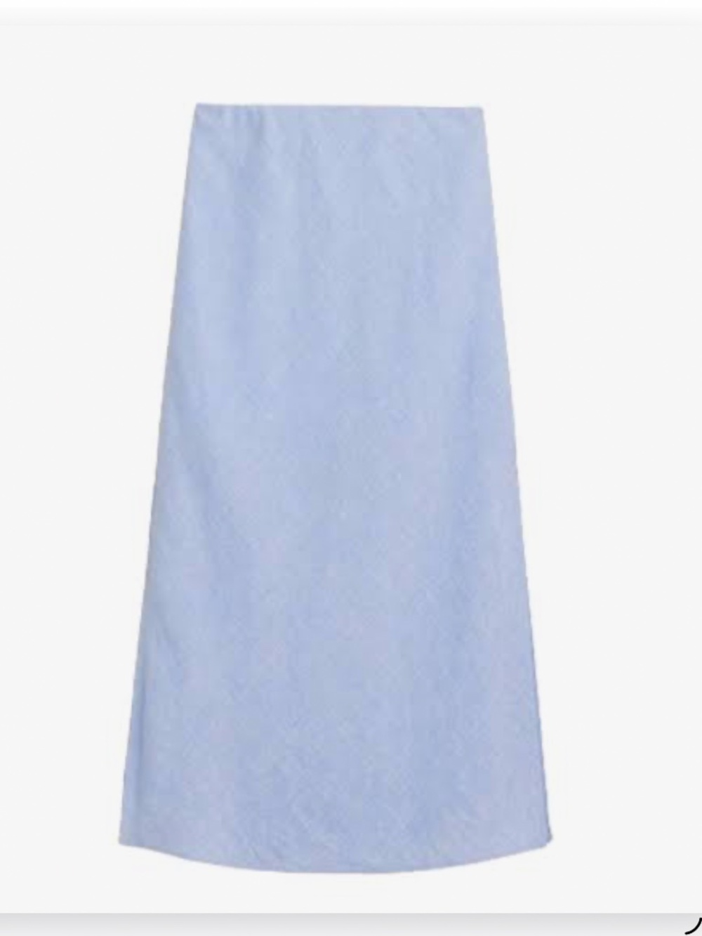 J Crew Gwyneth Linen Slip Skirt French Blue Size Small